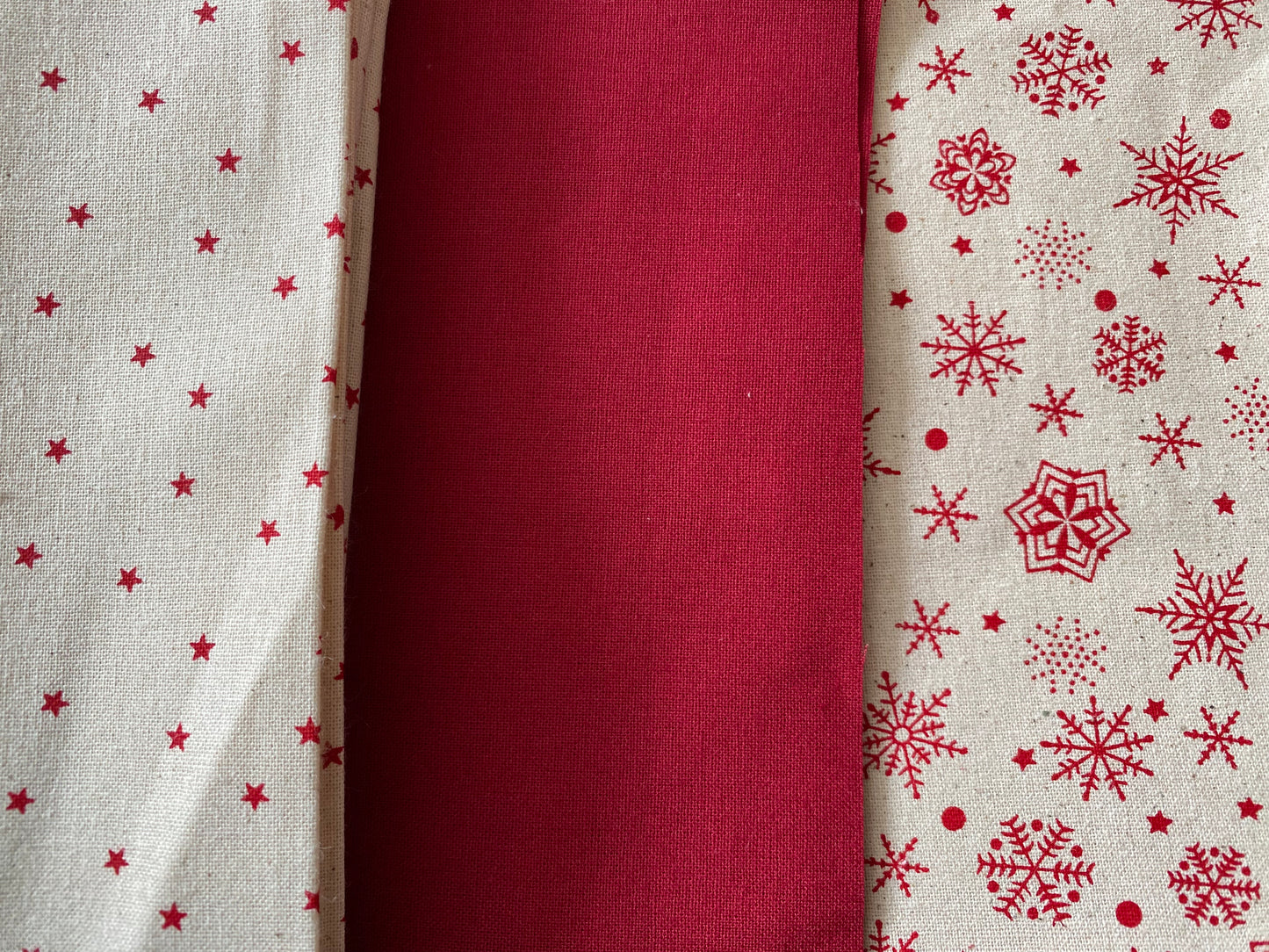Sew-Your-Own-Kit Christmas Napkins, pre-cut 100% cotton fabric, full instructions
