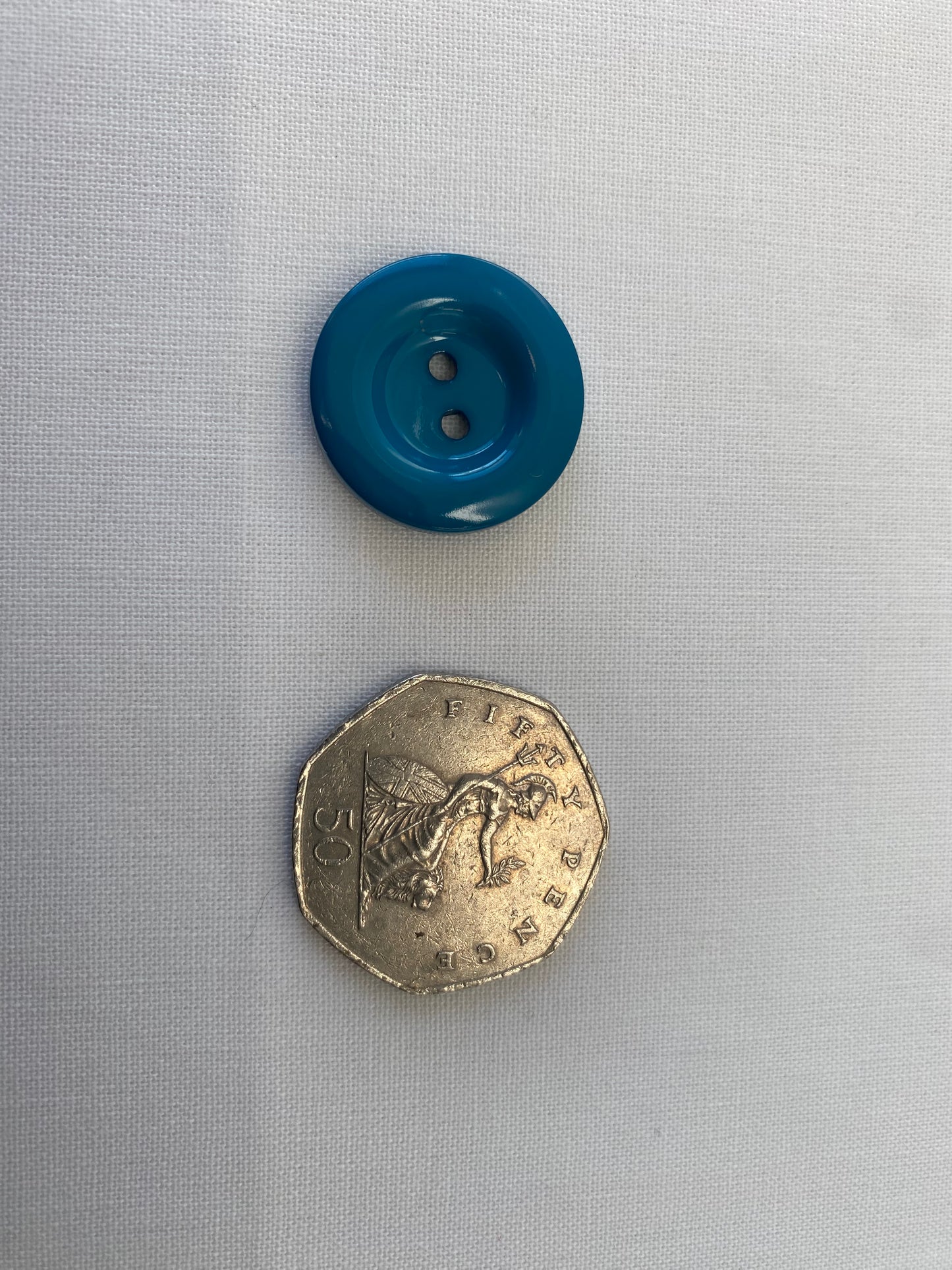 Chunky 2 Hole Italian Buttons for Dressmaking, Bag Making and Crafts. 23mm, Plastic, Various Colours, Pack of 4