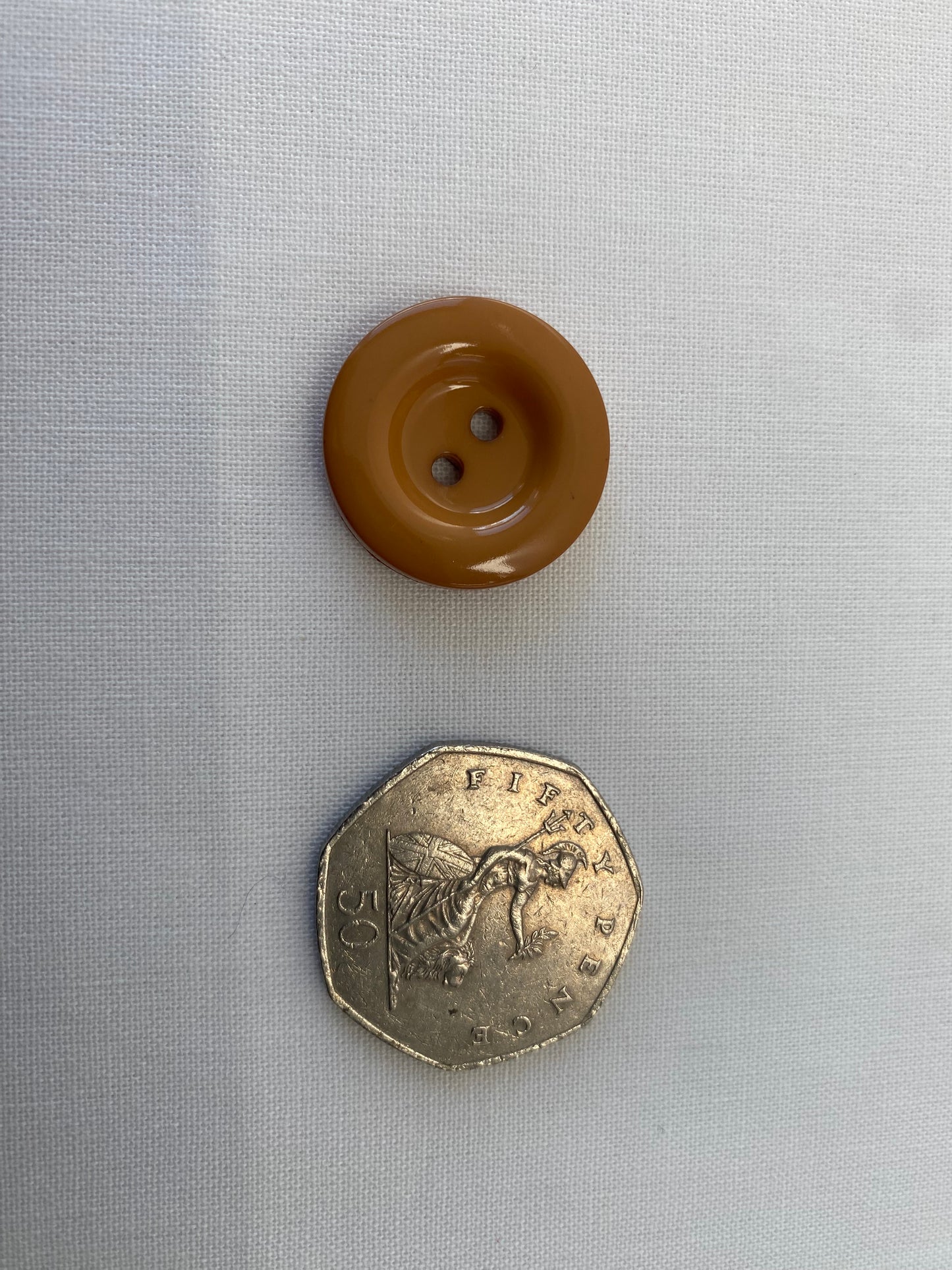 Chunky 2 Hole Italian Buttons for Dressmaking, Bag Making and Crafts. 23mm, Plastic, Various Colours, Pack of 4