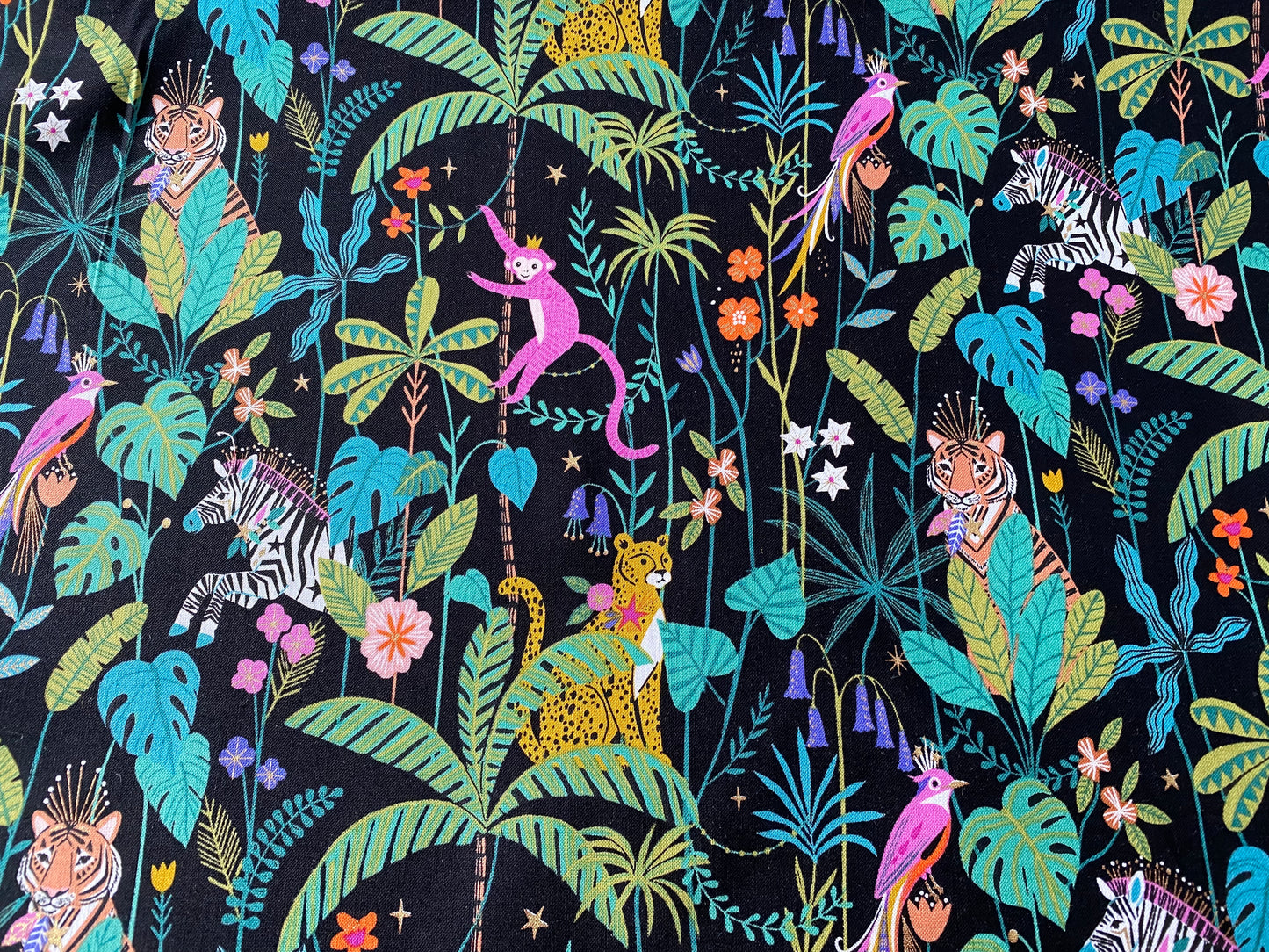 Dashwood Studio fabric, 100% Cotton Fabric. Jungle Luxe by Bethan Janine