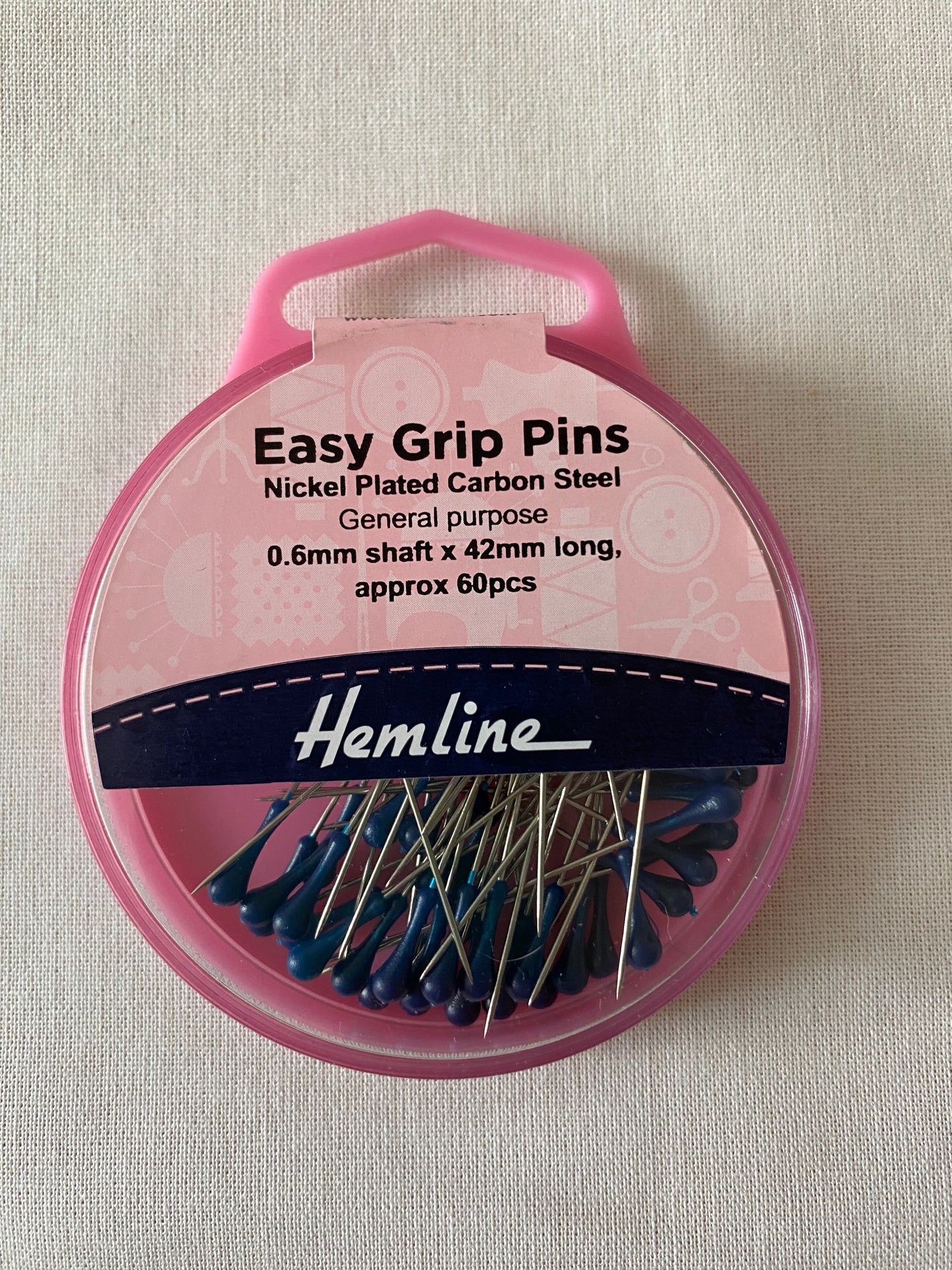 Hemline Easy Grip Sewing Pins