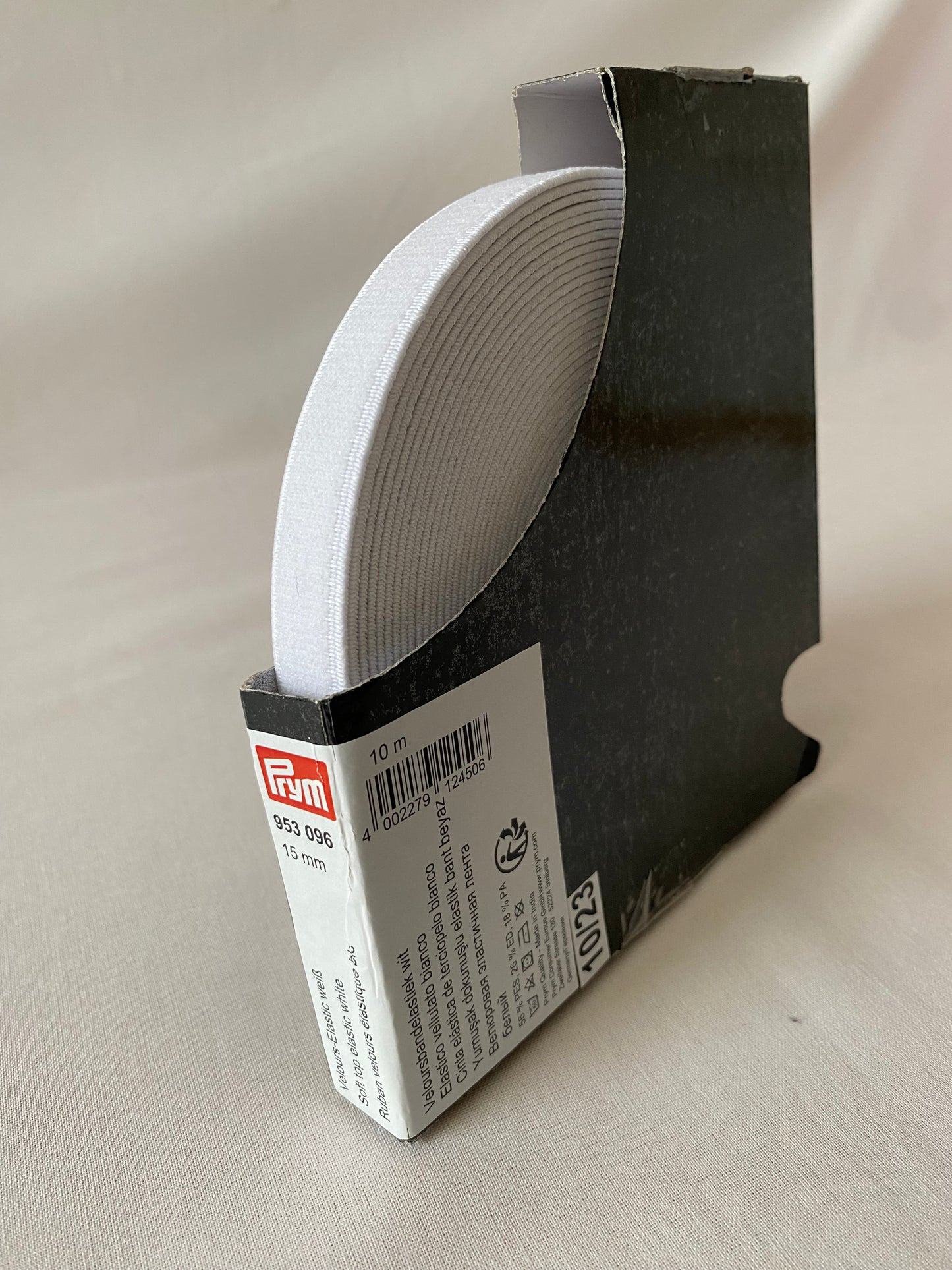 Prym Soft Top Elastic, 15mm or 38mm, White