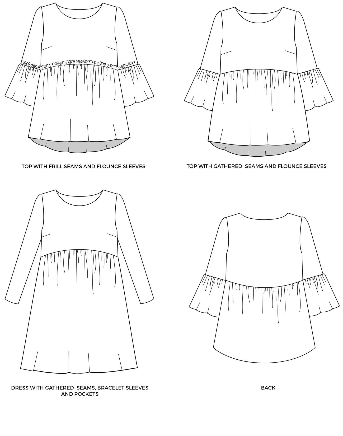 Tilly & The Buttons Indigo Sewing Pattern Top and Dress