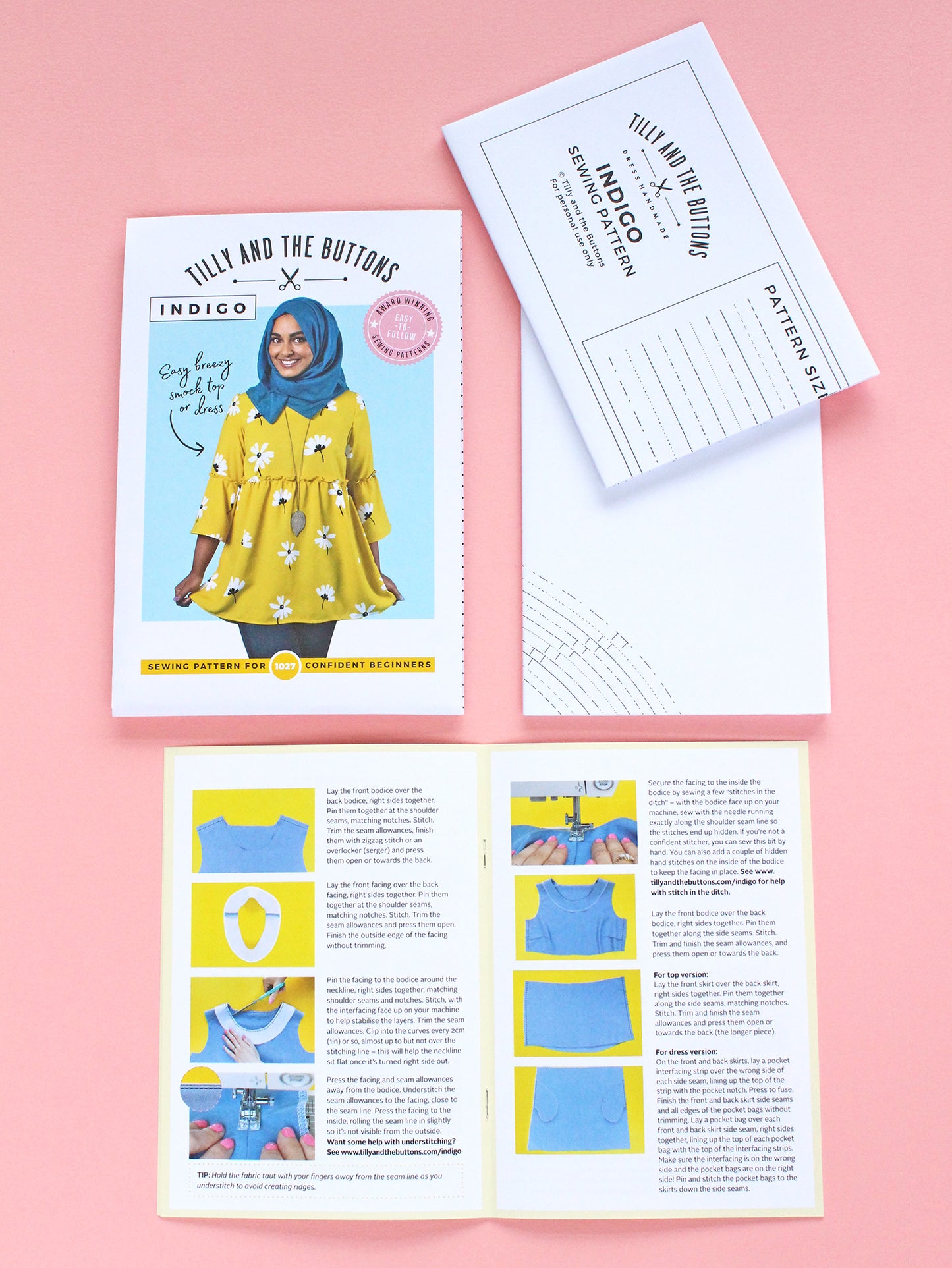 Tilly & The Buttons Indigo Sewing Pattern Top and Dress
