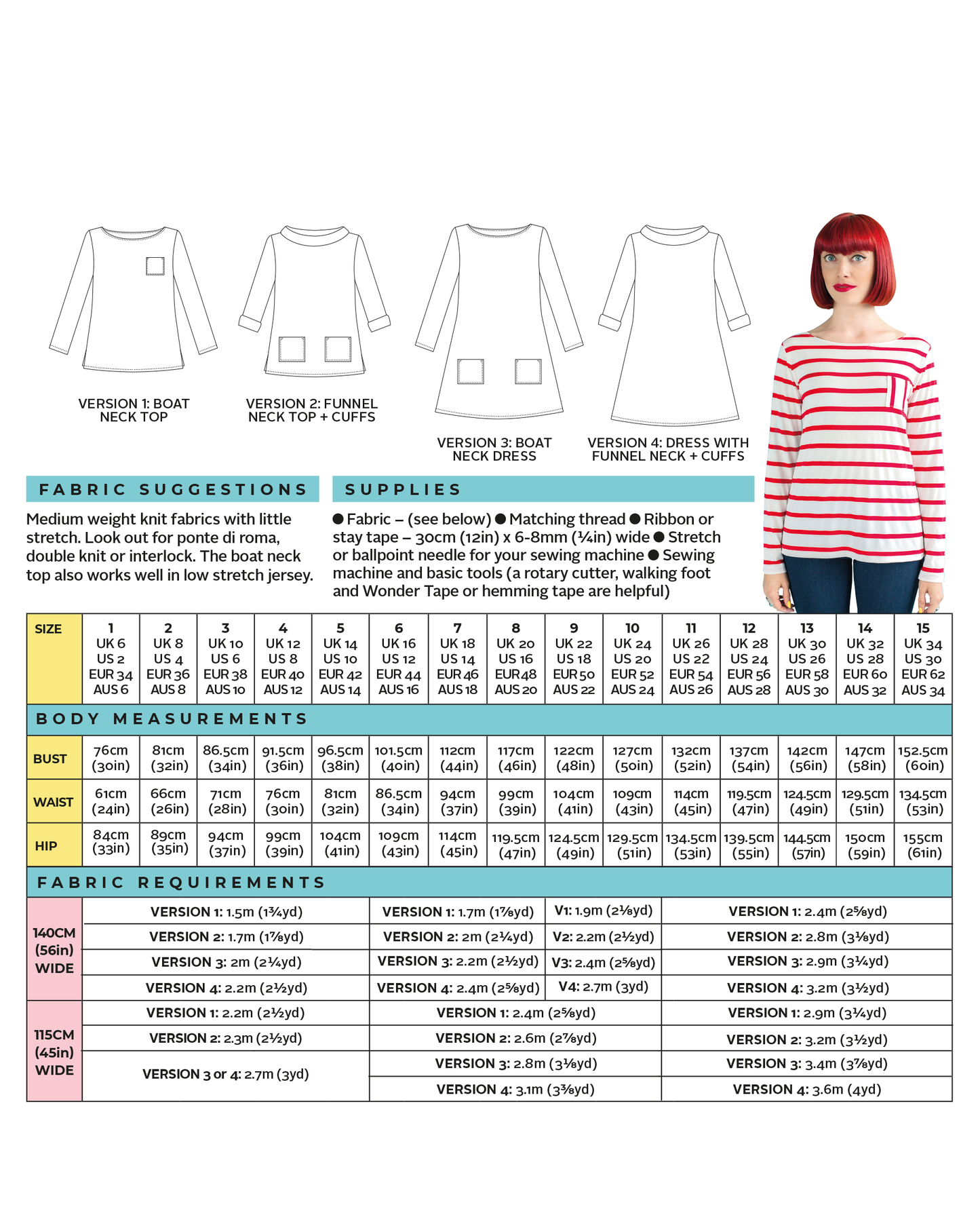 Tilly & The Buttons Coco Sewing Pattern Top and Dress