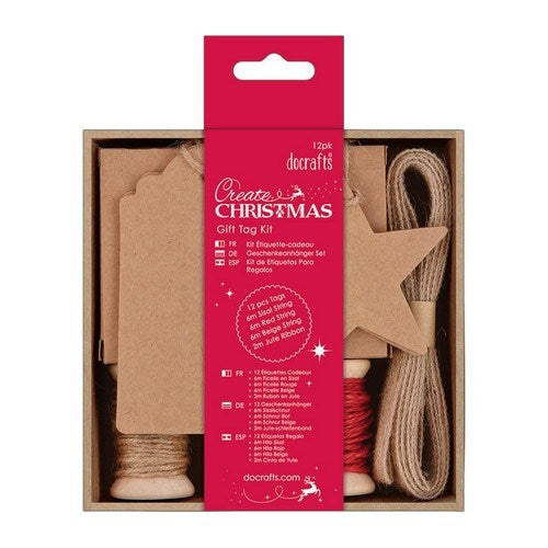 DoCrafts Create Christmas Crafts Collection, wooden hanging decorations, gift tags, wooden shapes