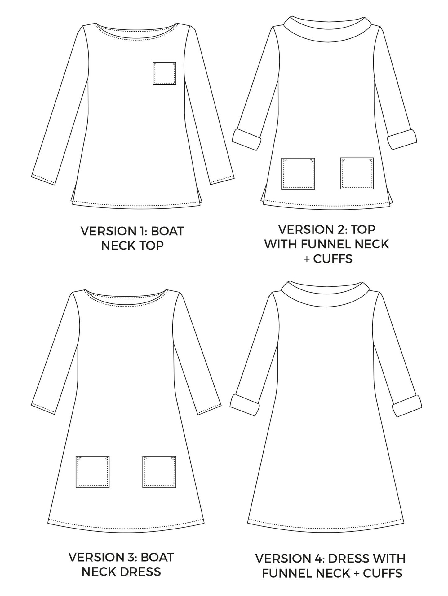 Tilly & The Buttons Coco Sewing Pattern Top and Dress