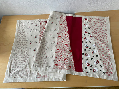 Sew-Your-Own-Kit Christmas Table Runner 140cm x60cm, pre-cut 100% cotton fabric, full instructions