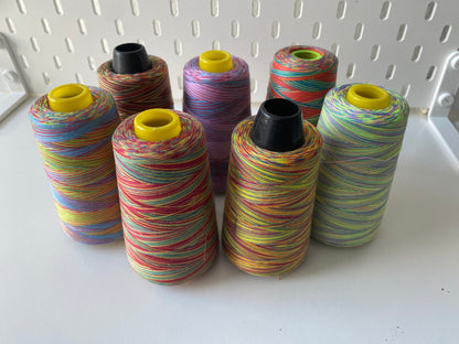 Rainbow Cone Thread for Overlockers, 2700m, various colours