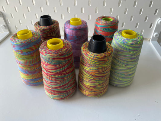 Rainbow Cone Thread for Overlockers, 2700m, various colours