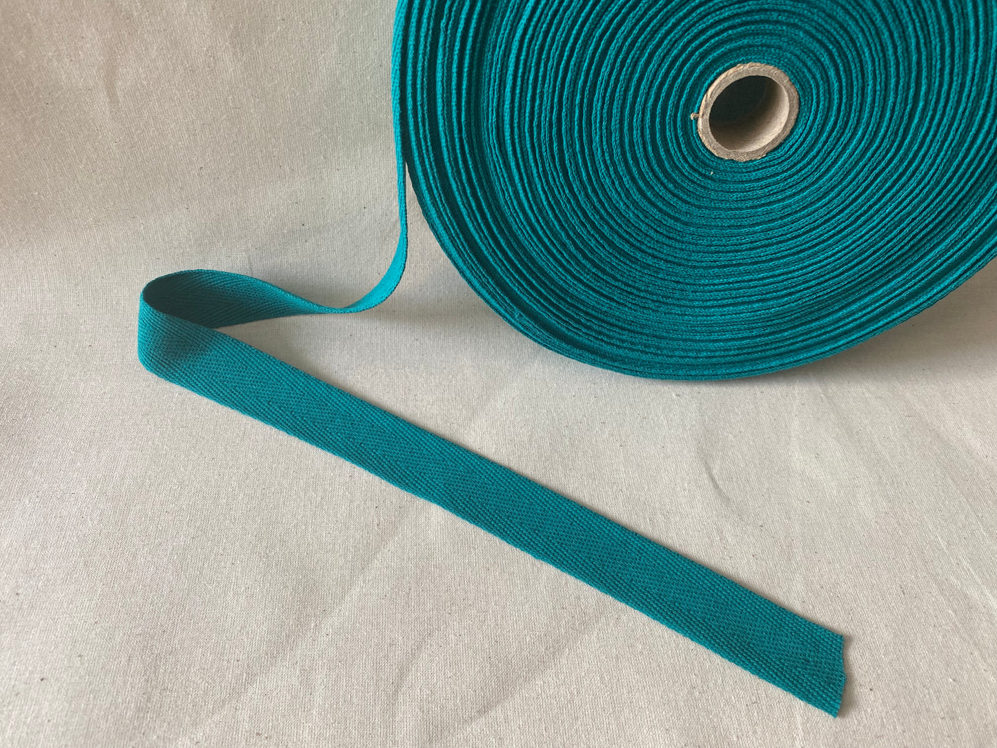 Webbing/strapping for bags, belts & crafts, 100% Cotton, 25mm, Herringbone, Various colours