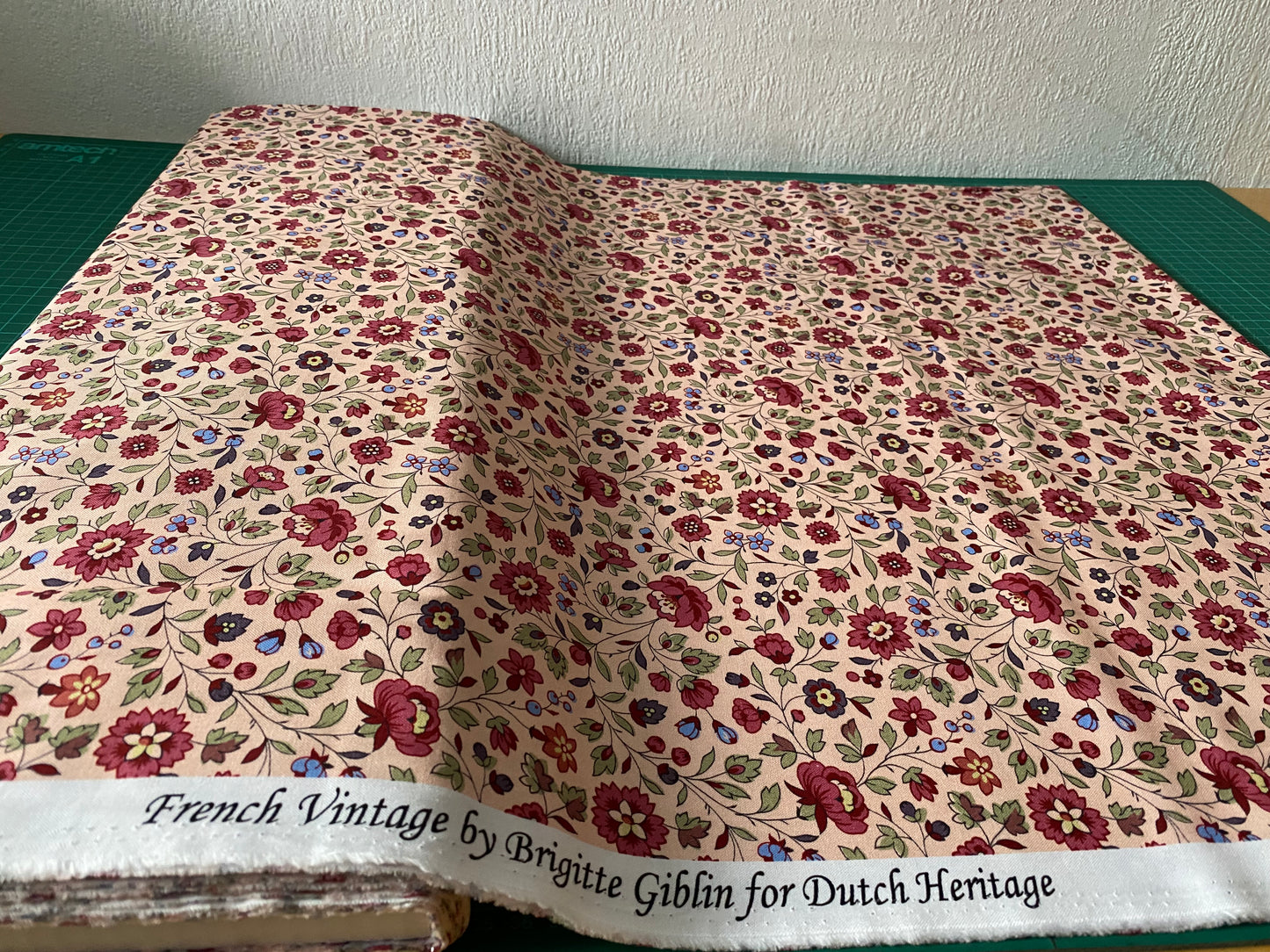 100% Cotton Fabric. French Vintage by Brigitte Giblin, Dutch Heritiage