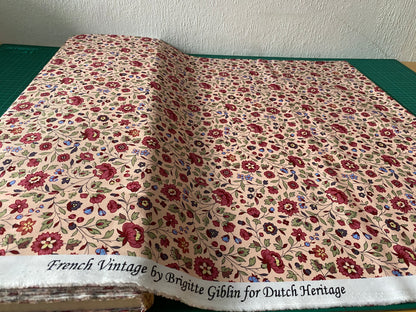 100% Cotton Fabric. French Vintage by Brigitte Giblin, Dutch Heritiage
