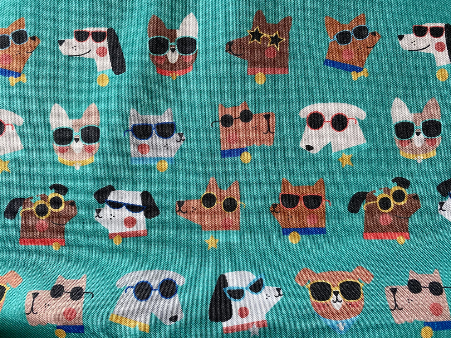 Dashwood Studio, 100% Cotton Fabric. Puppy Pool Party by Nina Ghataora