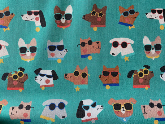 Dashwood Studio, 100% Cotton Fabric. Puppy Pool Party by Nina Ghataora