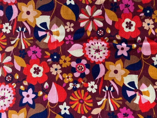 Dashwood Studio fabric, 100% Cotton Cord Print, Florali 21 by Sholto Drumlanrig