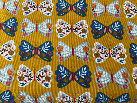 Dashwood Studio fabric, 100% Cotton Cord Print, Meadow Safari by Louise at Paper & Cloth