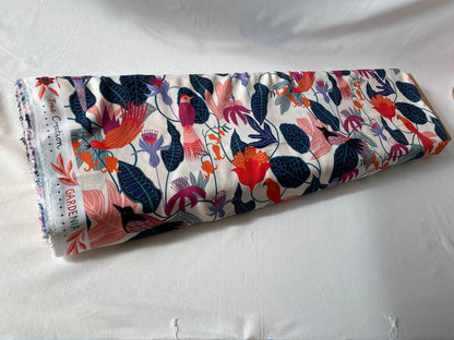 Dashwood Studio fabric, Gardenia Rayon Challis Fabric, True Creation by Rachel Parker