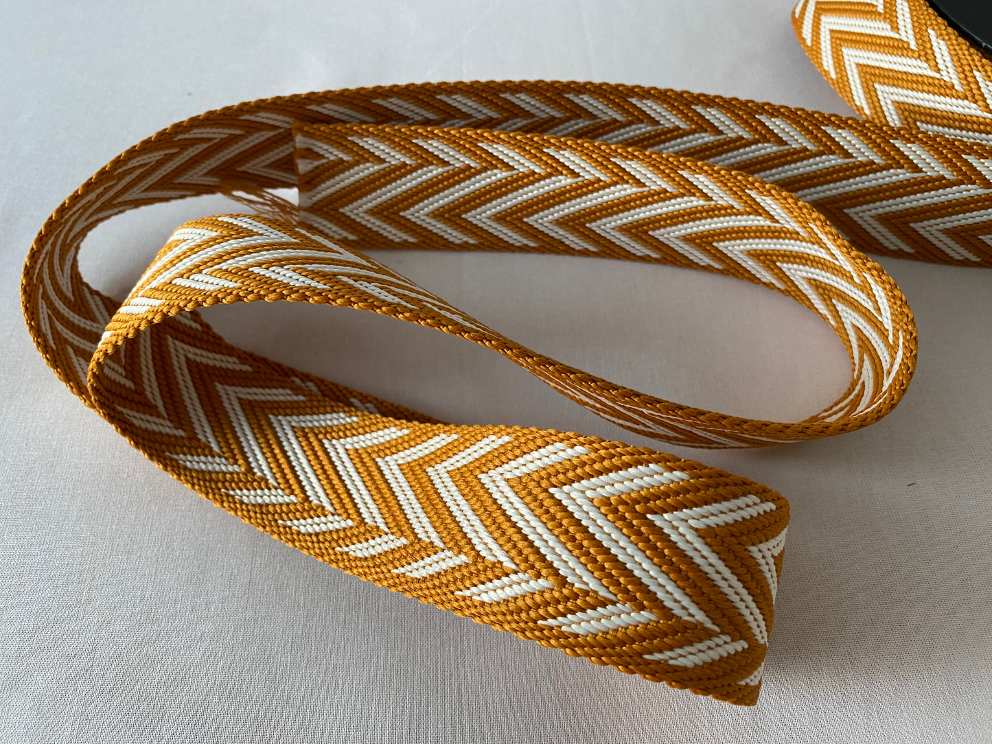 Webbing/strapping for bags, belts & crafts, 38mm, various arrow weave designs