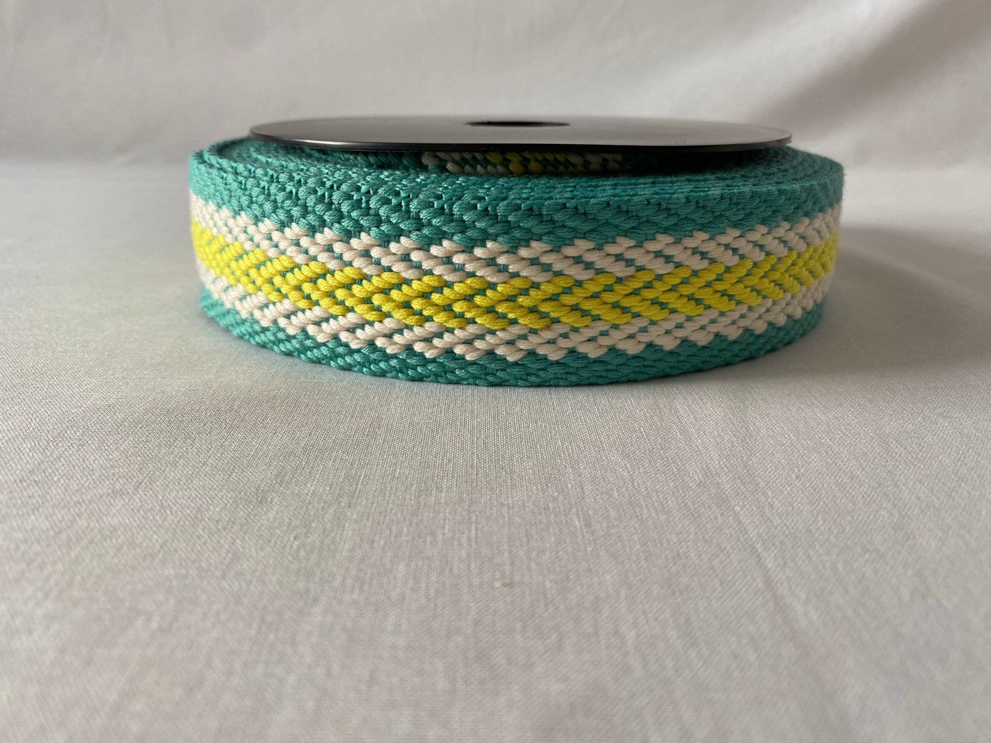 Webbing/strapping for bags, belts & crafts, 38mm, various arrow weave designs