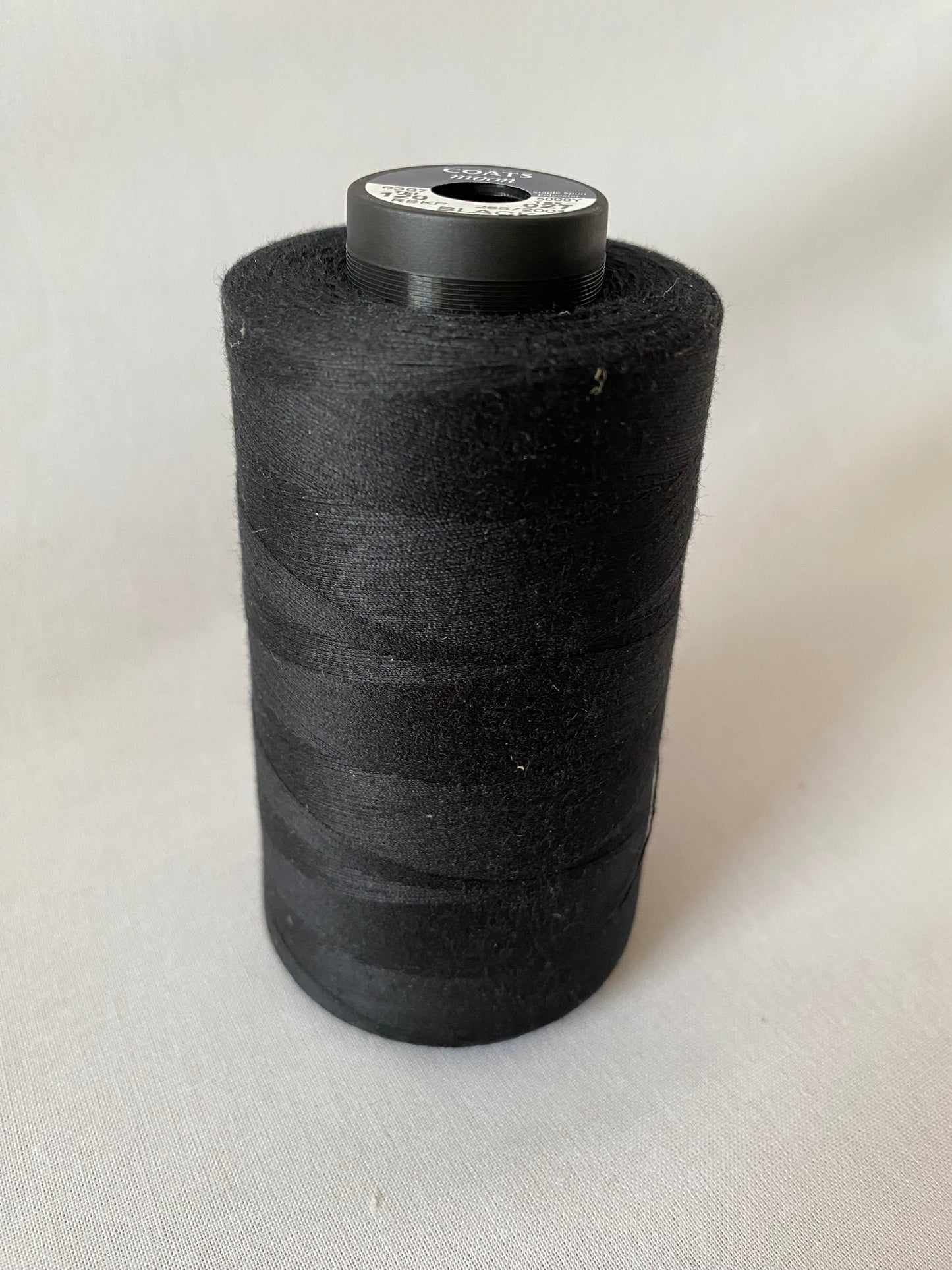 Coats Moon Thread Cone for Overlockers, 5000 yards (4572m), Black