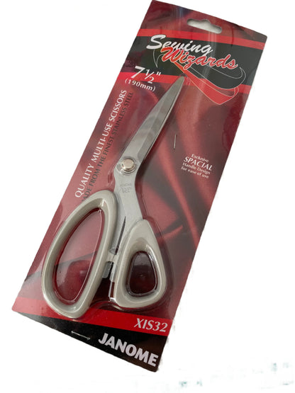 Janome 7.5″ Sewing Wizards – Multi-use / Sewing / Craft Scissors
