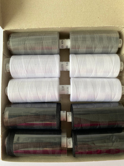 Multipack Coats Moon Sewing Thread, Multicoloured.  Hand Sewing, Machine Sewing, Overlocker Thread