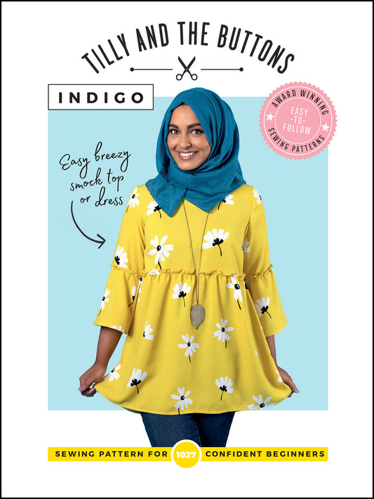 Tilly & The Buttons Indigo Sewing Pattern Top and Dress