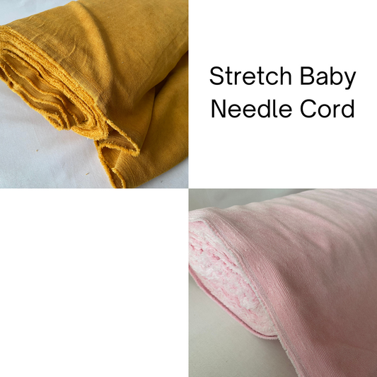 Stretch Babycord  / Needlecord Corduroy Fabric 140cm wide.