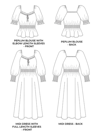 Tilly & The Buttons Mabel Sewing Pattern Top and Dress