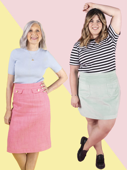 Tilly & The Buttons Ramona Sewing Pattern Pencil or Mini Skirt