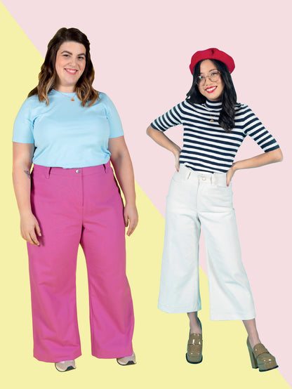 Tilly & The Buttons Thea Sewing Pattern Wide Leg Trousers