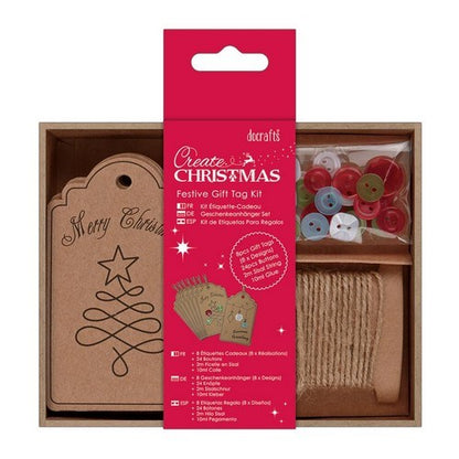 DoCrafts Create Christmas Crafts Collection, wooden hanging decorations, gift tags, wooden shapes