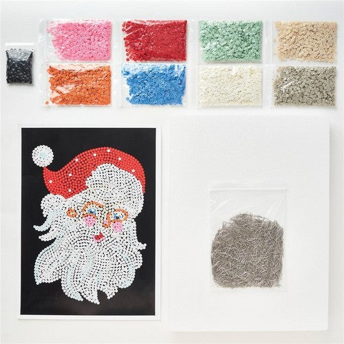 Simply Make Christmas Santa Sequin Craft Kit