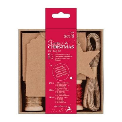DoCrafts Create Christmas Crafts Collection, wooden hanging decorations, gift tags, wooden shapes