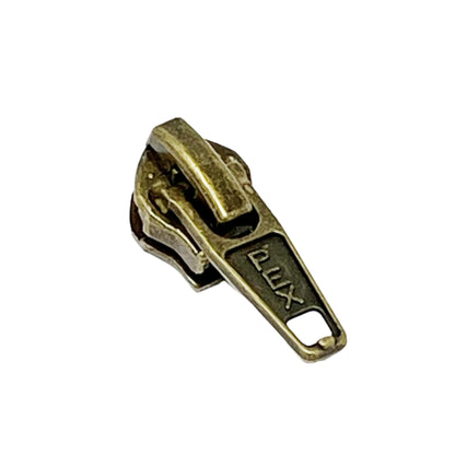 Zip Sliders / Pulls 6mm, Antique Brass